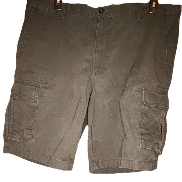 Dockers Other - Dockers Men's Sz 42 Cargo Straight Fit Flat Front Stretch BLACK Shorts, CB96